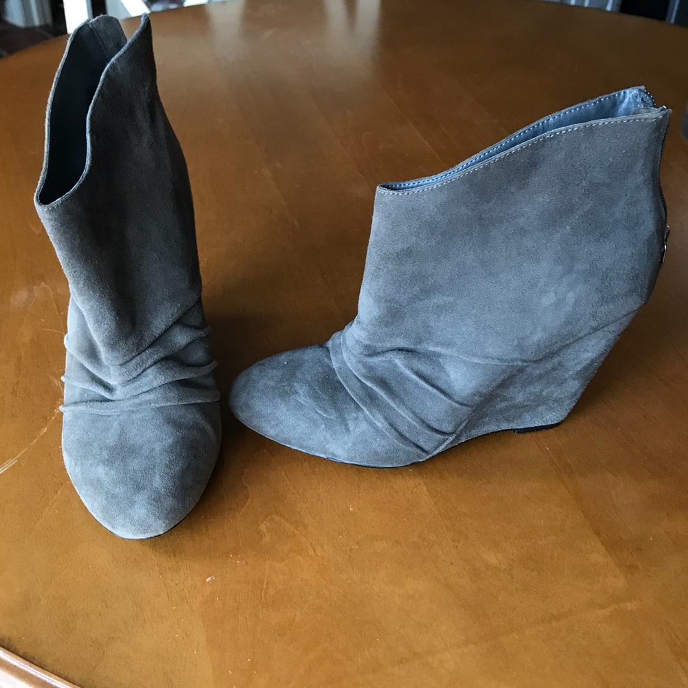 BCBG wedge booties